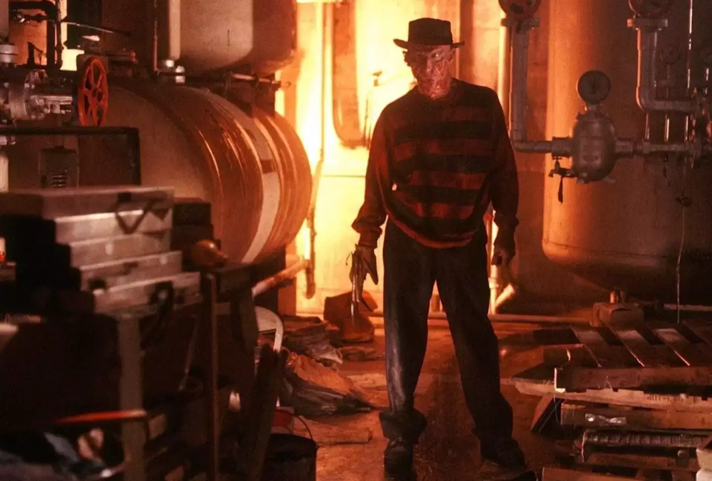 Here he is just standing there...menacingly (New Line Cinema)