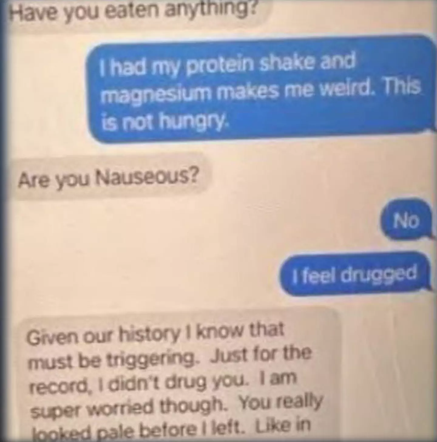 Craig's text messages to Angela according to the arrest affidavit.