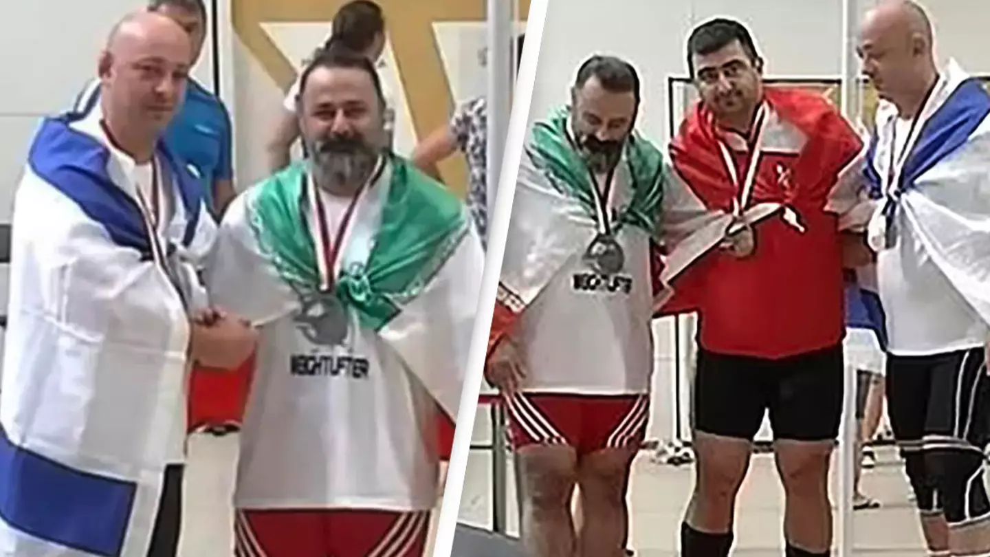 Weightlifter banned from sport for life after being spotted shaking hands with competitor