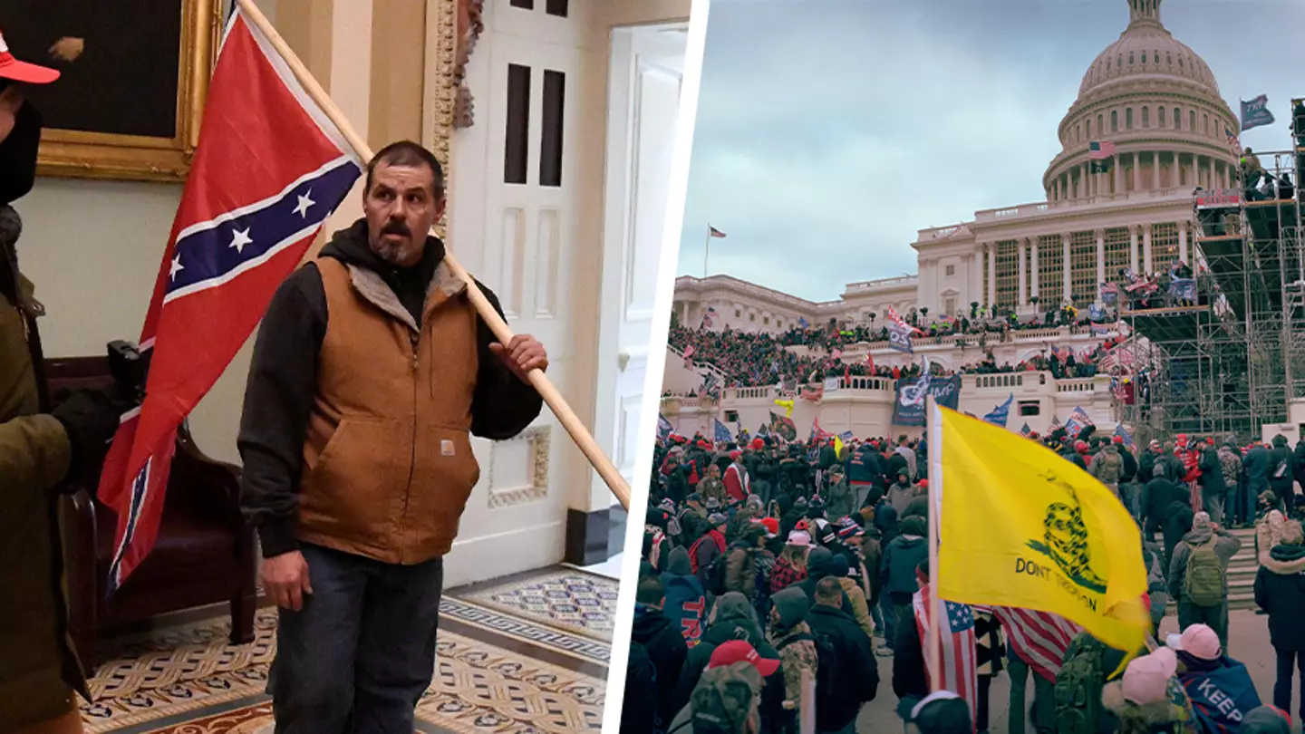Confederate Flag-Waving Capitol Insurrectionist Cries As He's Found Guilty On All Counts