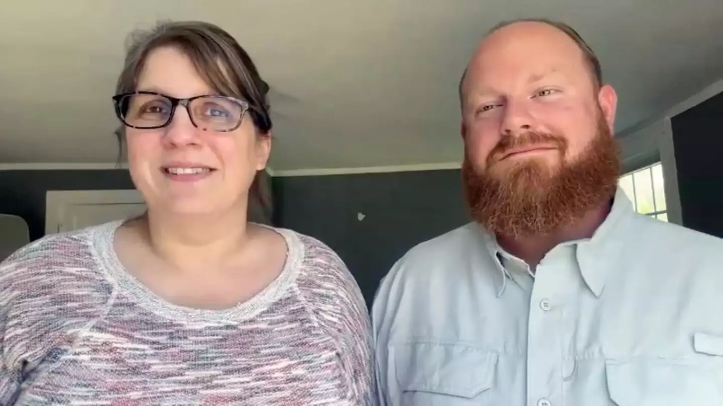 Jamie Acord fell up to her hips in the quicksand. (ABC News/Good Morning America)