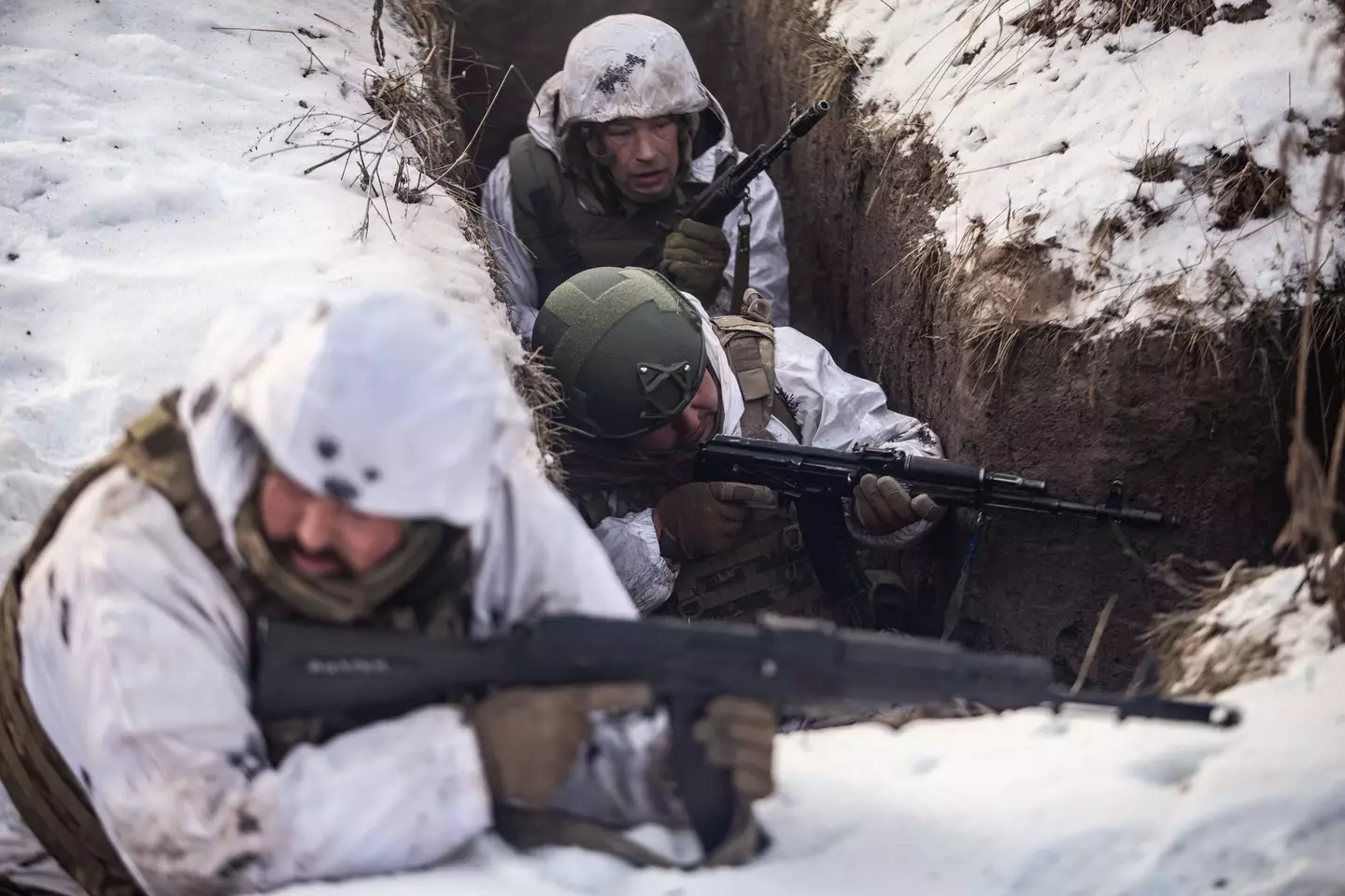 Ukrainian conscripts are defending every inch of soil with their lives (Richart Barbeira/NurPhoto via Getty Images)