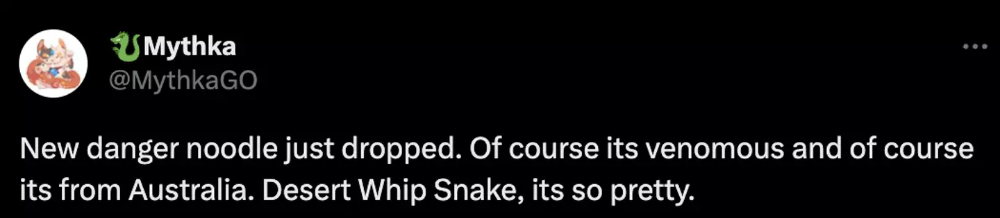 People on Twitter have given their thoughts on this 'danger noodle'.