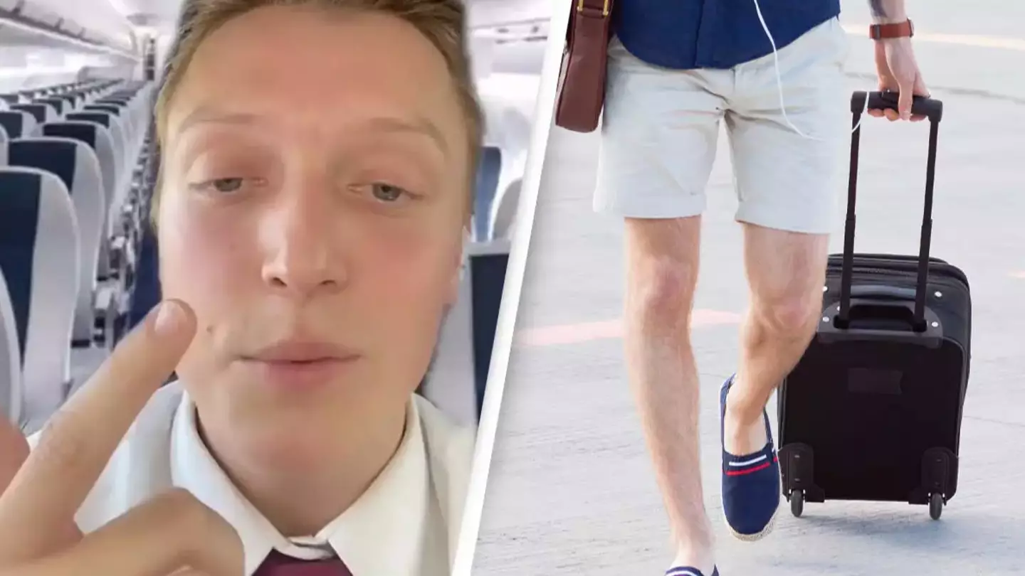 Flight attendant reveals why you should never wear shorts on a plane for a very important reason