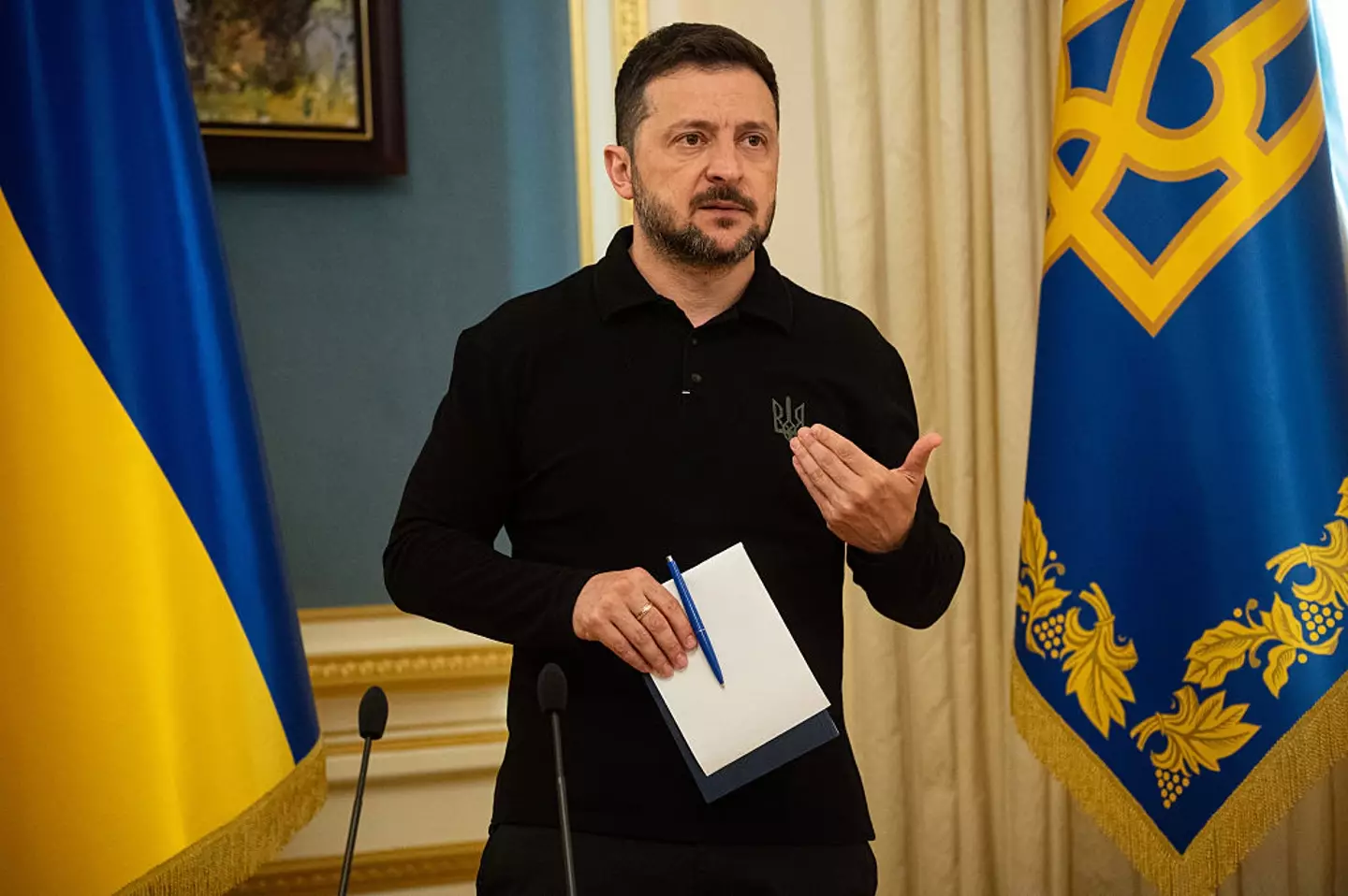 President of Ukraine Volodymyr Zelenskyy (Danylo Antoniuk/Anadolu via Getty Images)