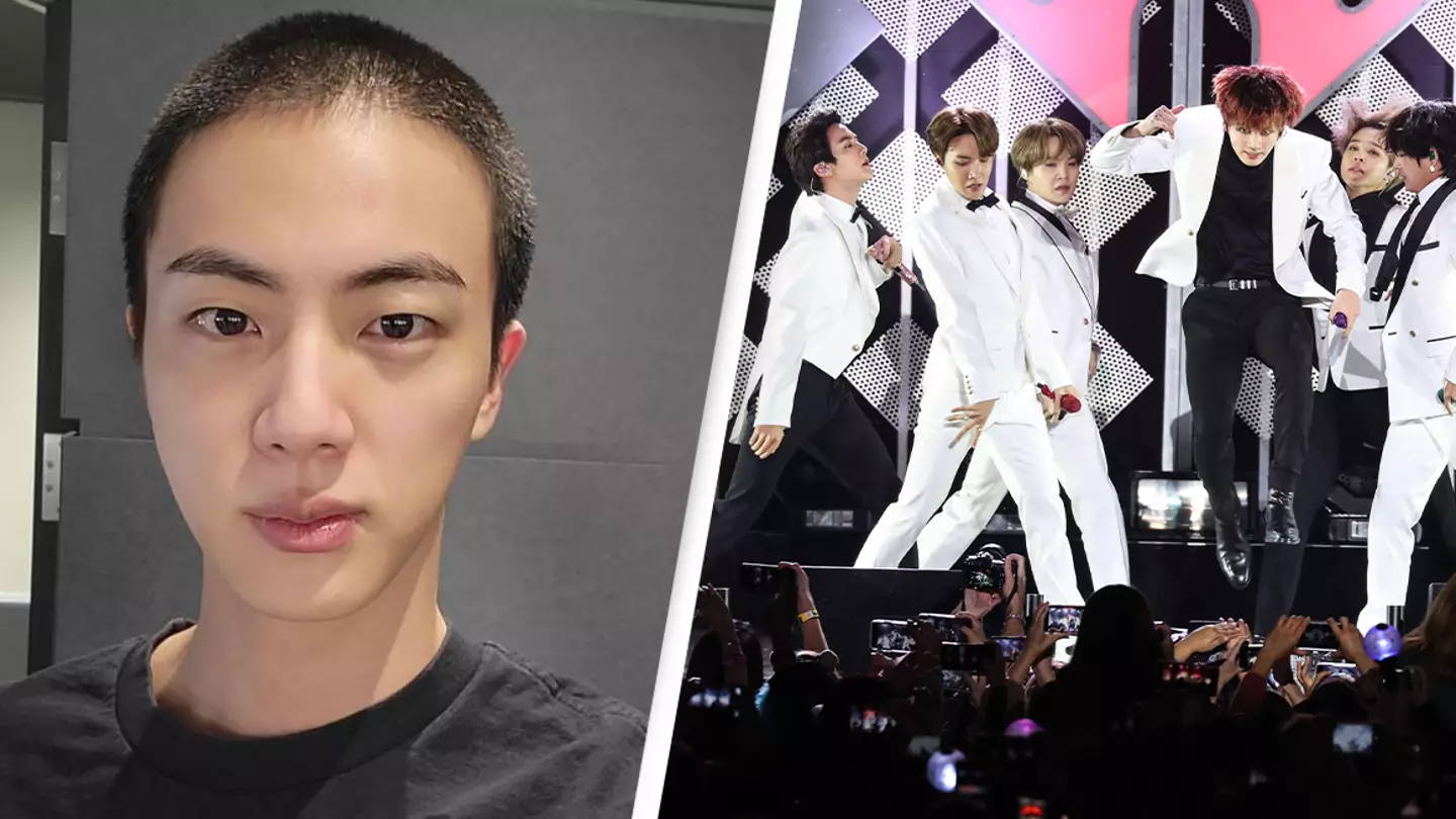 Oldest member of K-pop group BTS shaves his head before starting mandatory military service