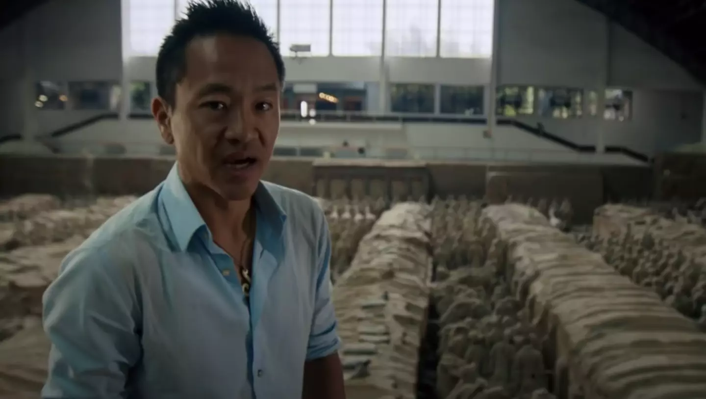 National Geographic's Albert Lin meeting the Terracotta Army.