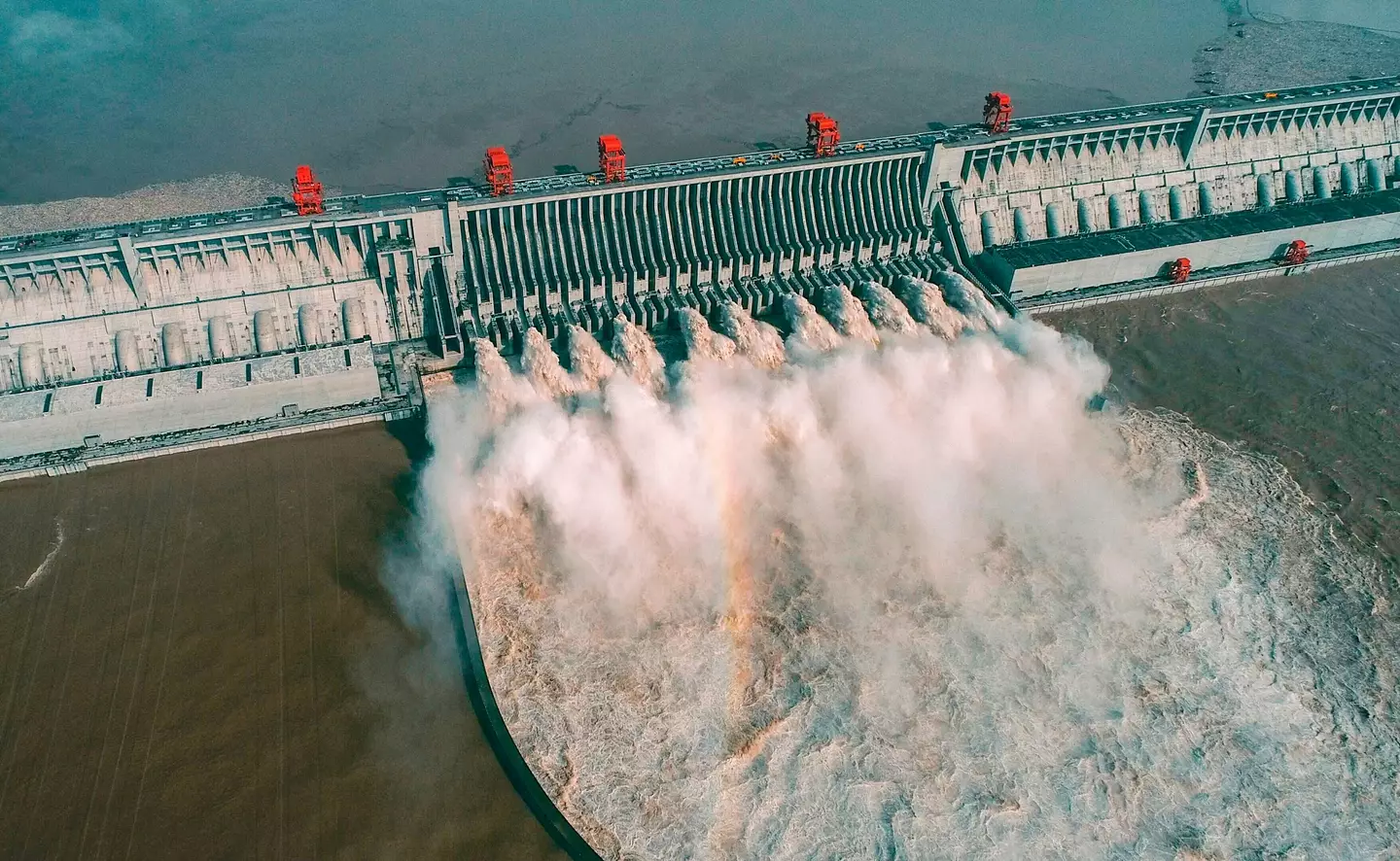 The Three Gorges Dam in central China (STR/AFP via Getty Images)