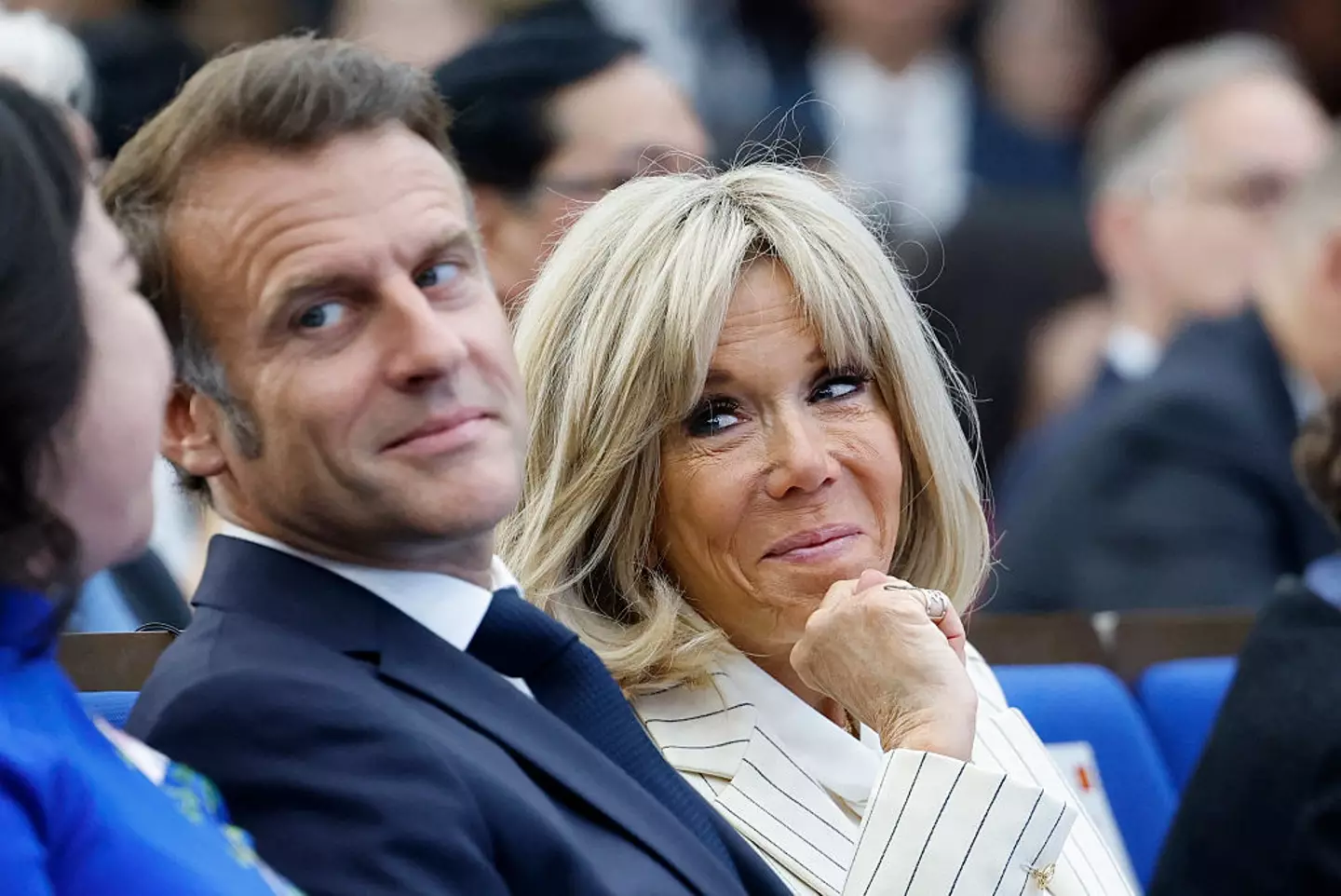 The pair have since been seen with all smiles (LUDOVIC MARIN/AFP via Getty Images)