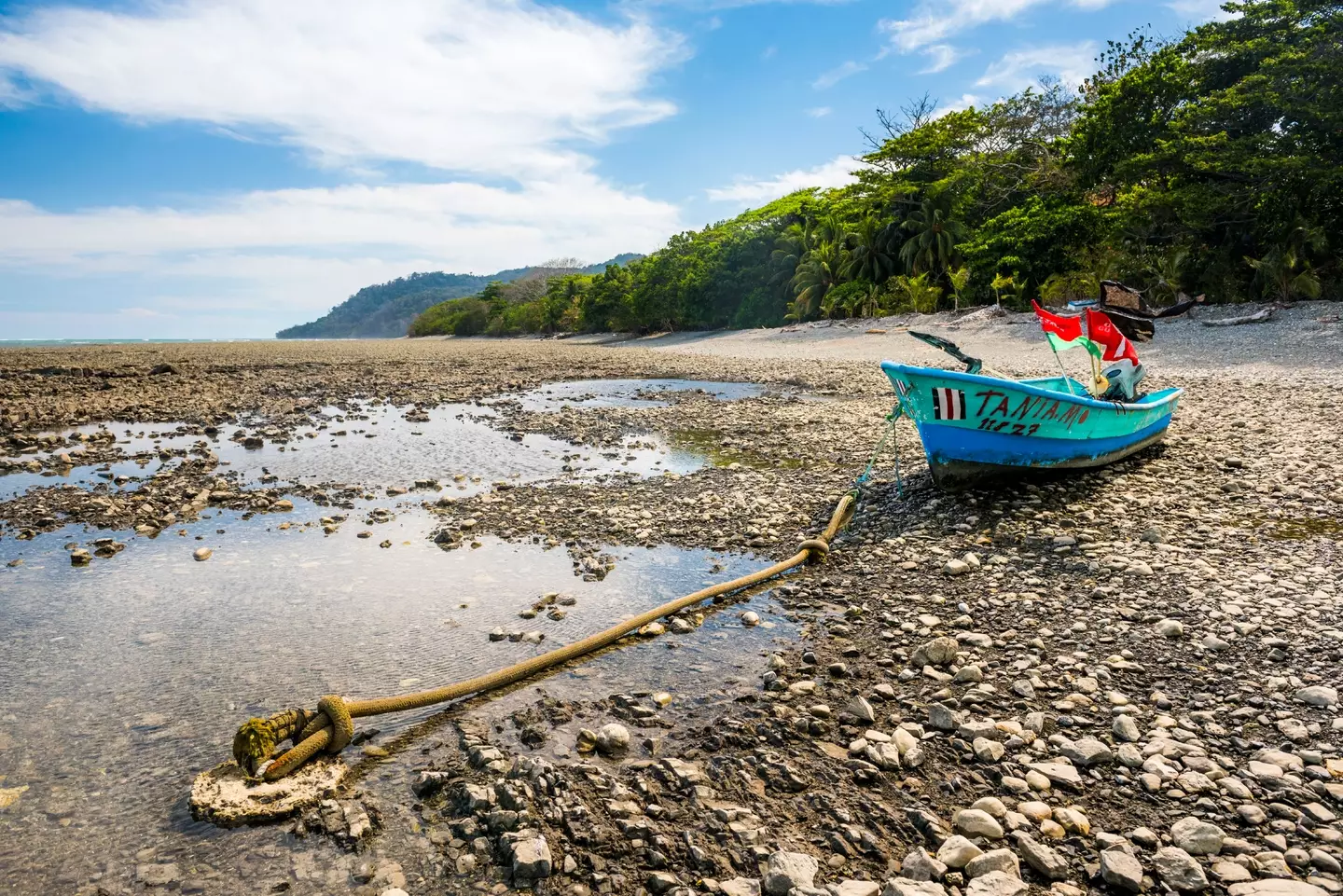 She says that life is pretty stress free in Costa Rica.