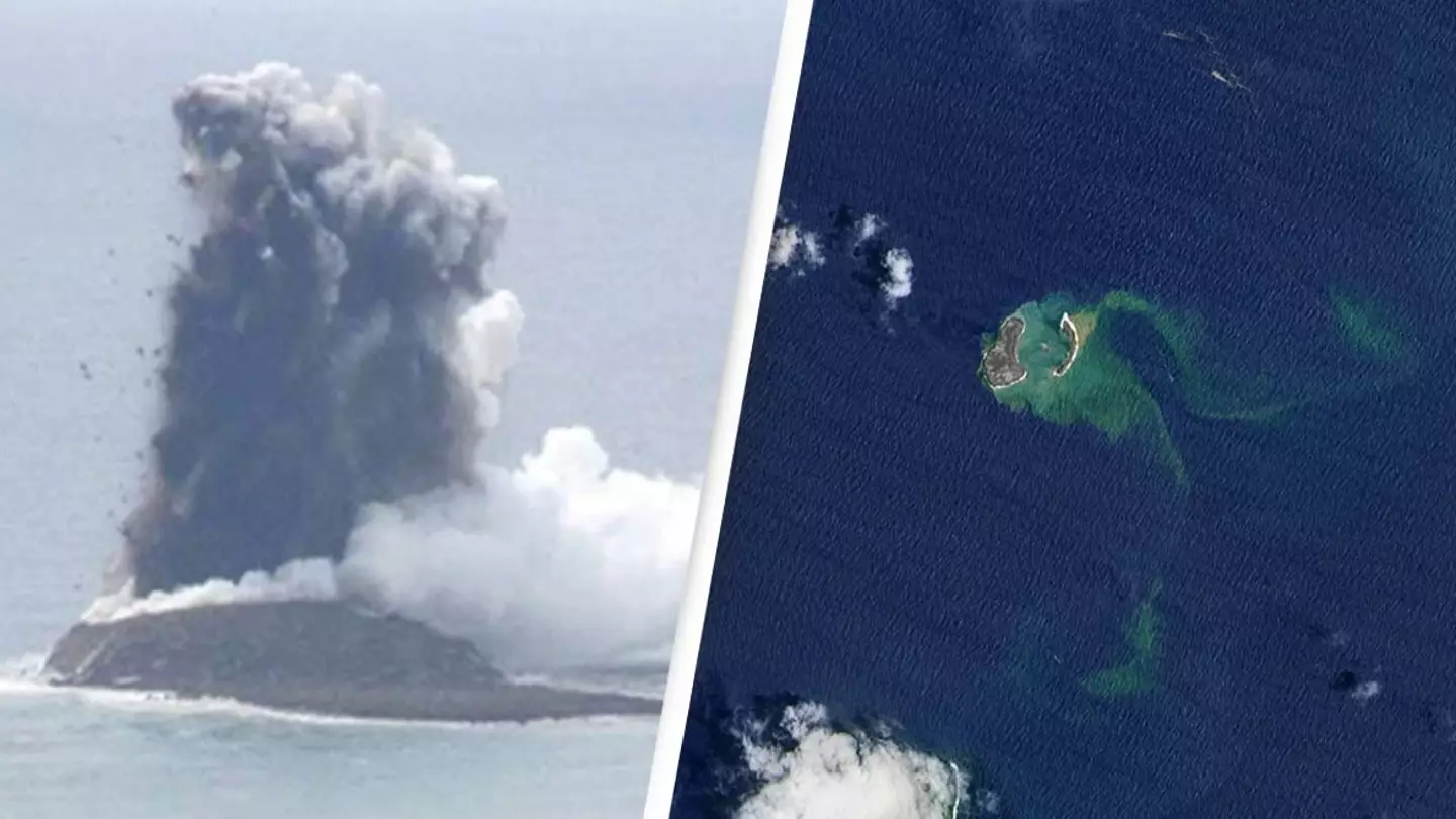New island emerges from sea after eruptions from an underwater volcano