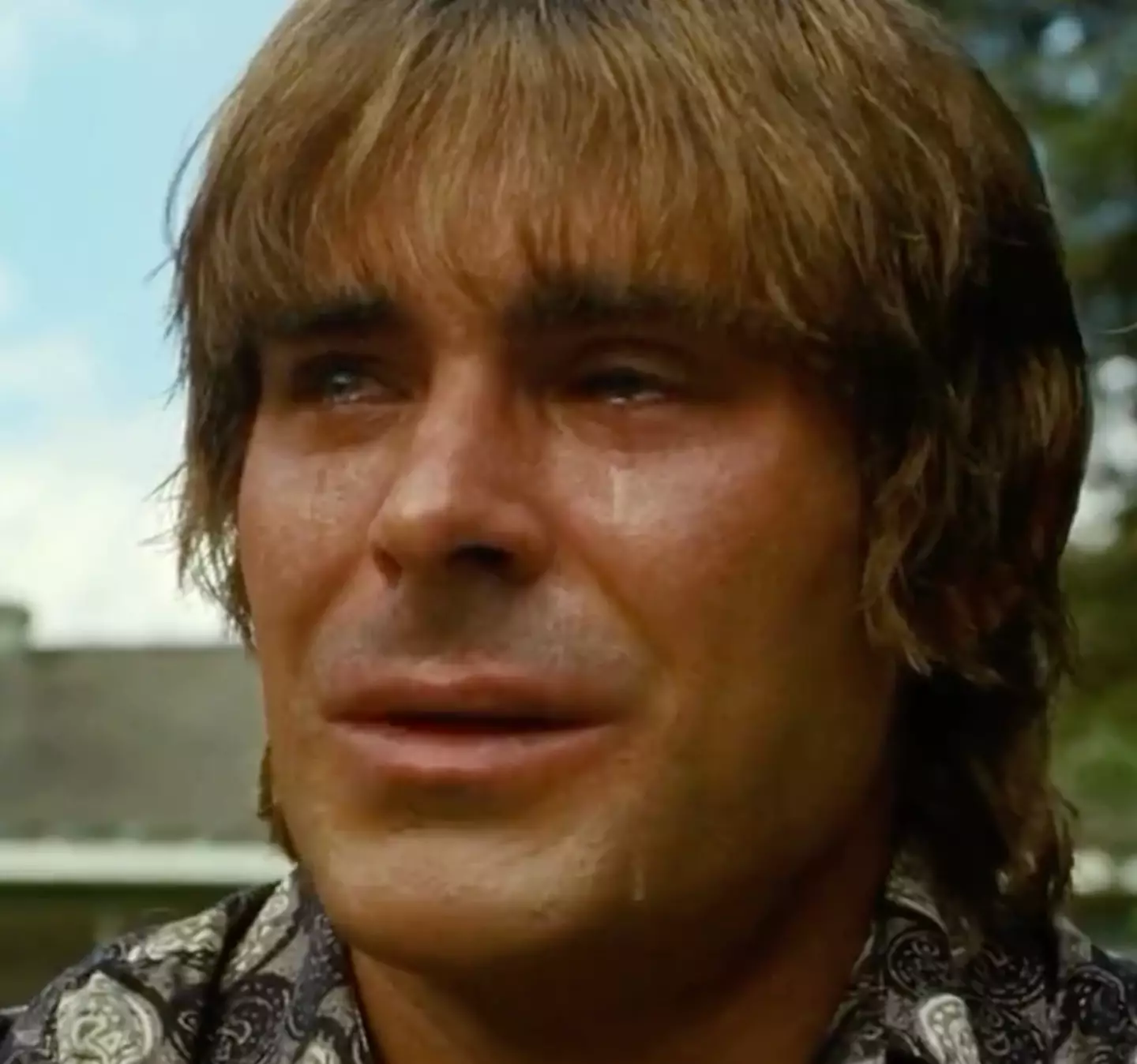 Efron held back his tears until the final scene.
