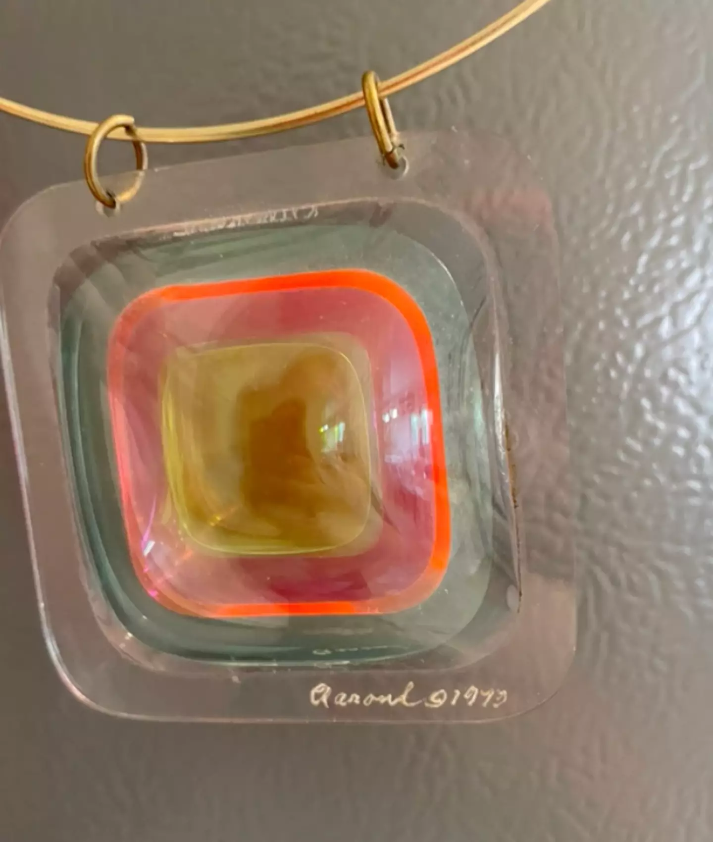 The inscription helped pin the necklace down as the work of an artist.