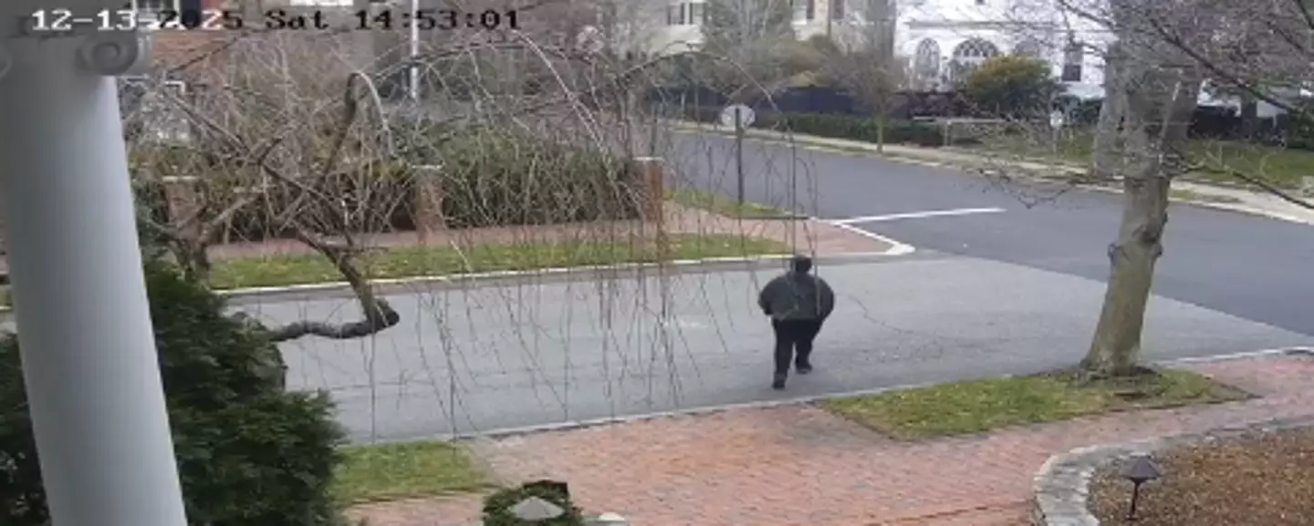 The suspect apparently has a distinctive walk (Providence Police)