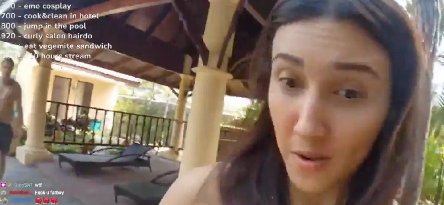 Keth ran away from the man.