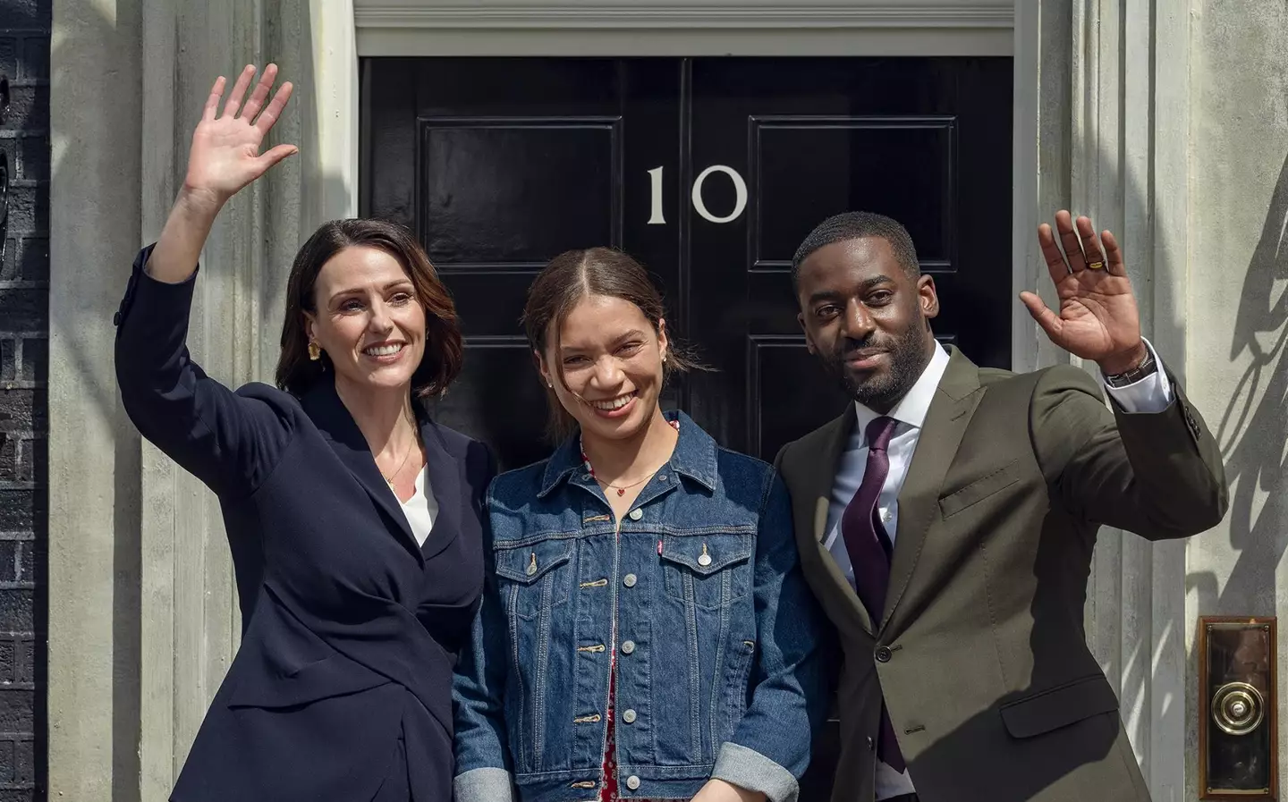 Suranne Jones, Isobel Akuwudike and Ashley Thomas all star in the political drama (Netflix)