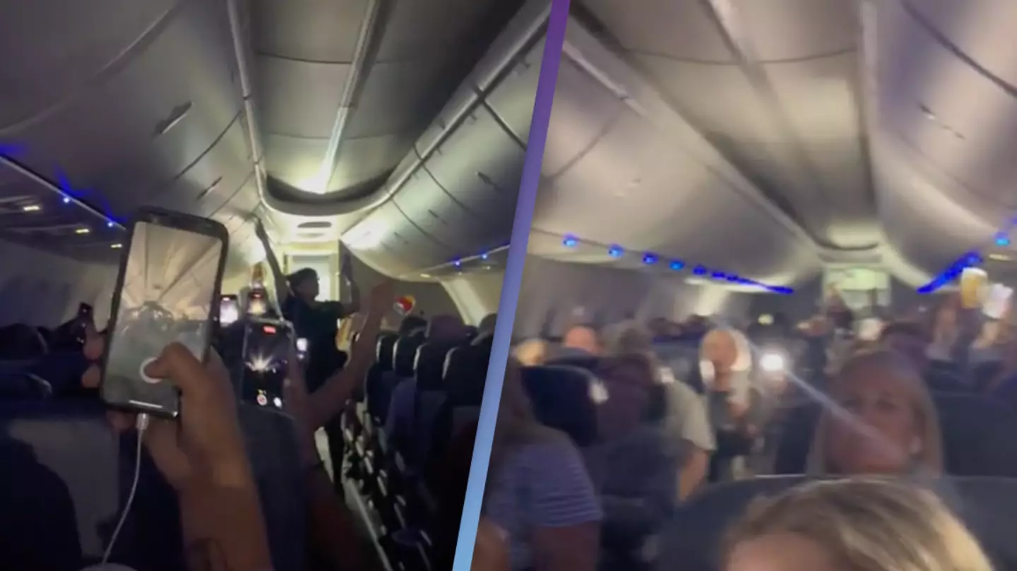 Taylor Swift fans burst into massive singalong after their plane got delayed on the tarmac