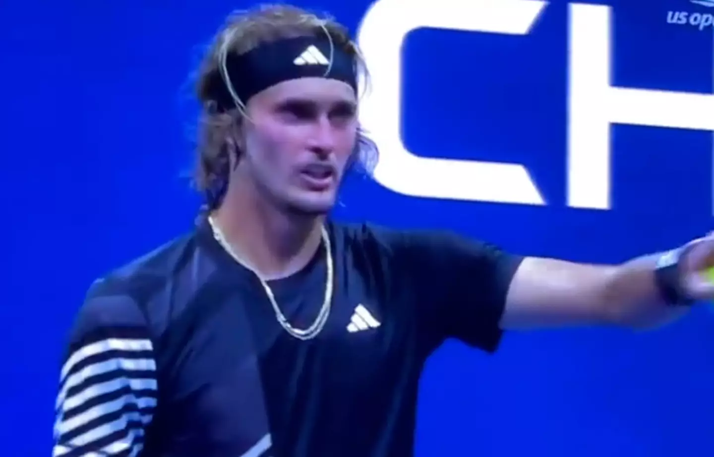 Alexander Zverev stopped the game to complain about a member of the audience.