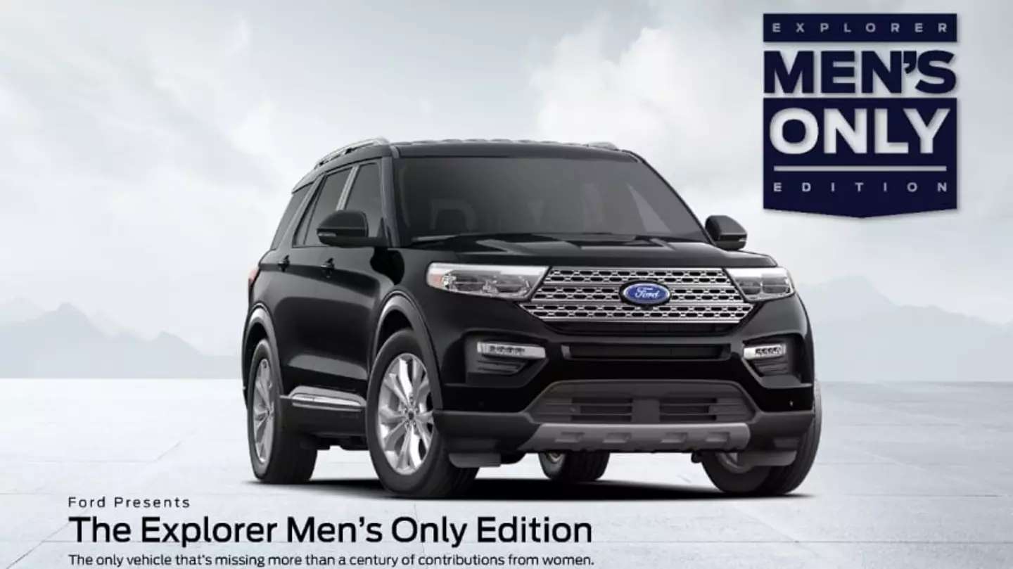 Ford has been praised after launching a 'men’s only car' on International Women’s Day.
