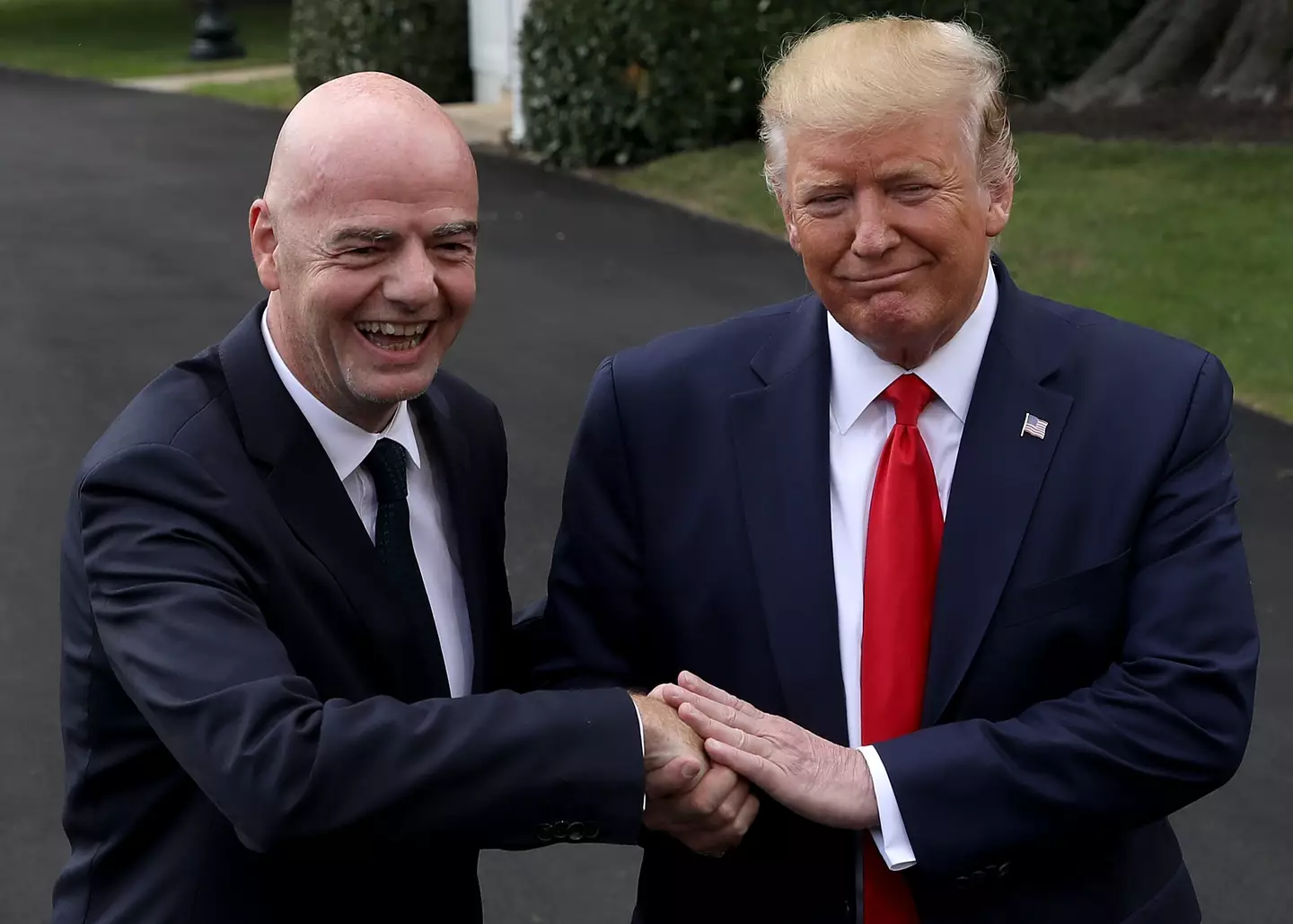Trump is friends with FIFA President, Gianni Infantino (Win McNamee/Getty Images)