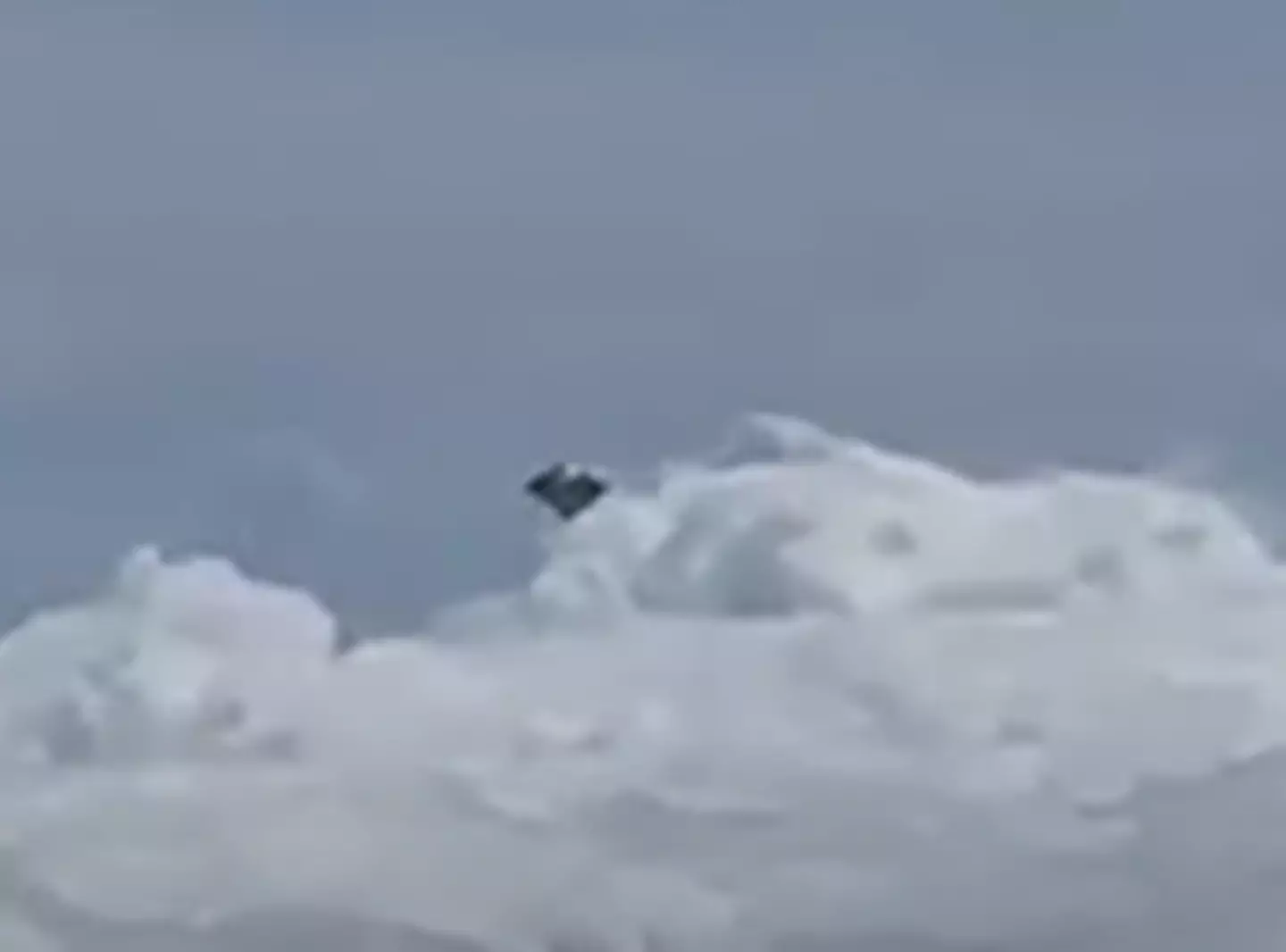 A 'flying saucer filmed from a plane over Colombia'.