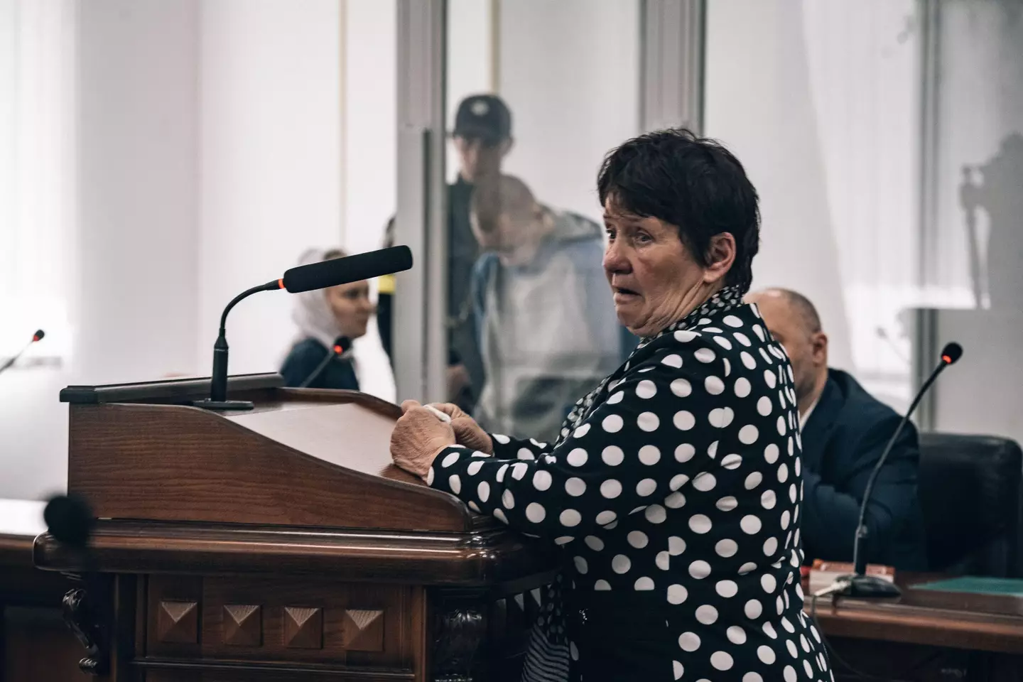 She said she couldn't forgive the Russian soldier.