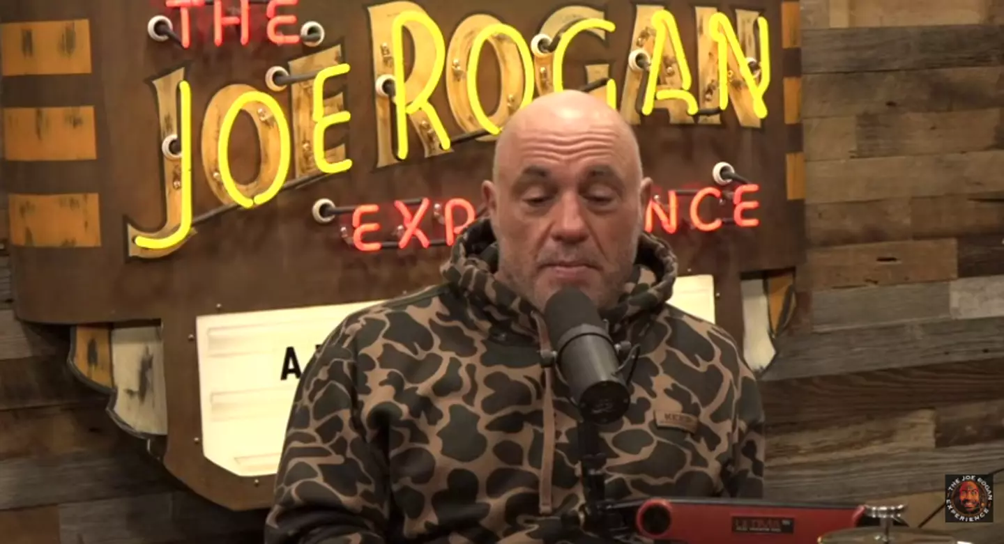 Joe Rogan (seen) spoke with Republican Senator Rand Paul on Tuesday (YouTube/Powerful JRE)