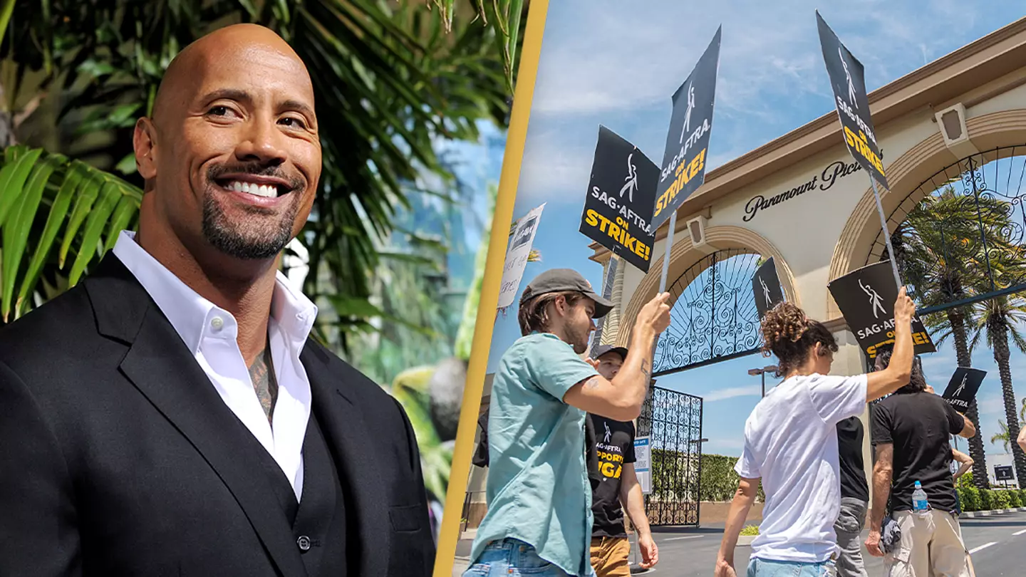 Dwayne Johnson gives the 'largest donation ever' to keep the striking actors and writers going