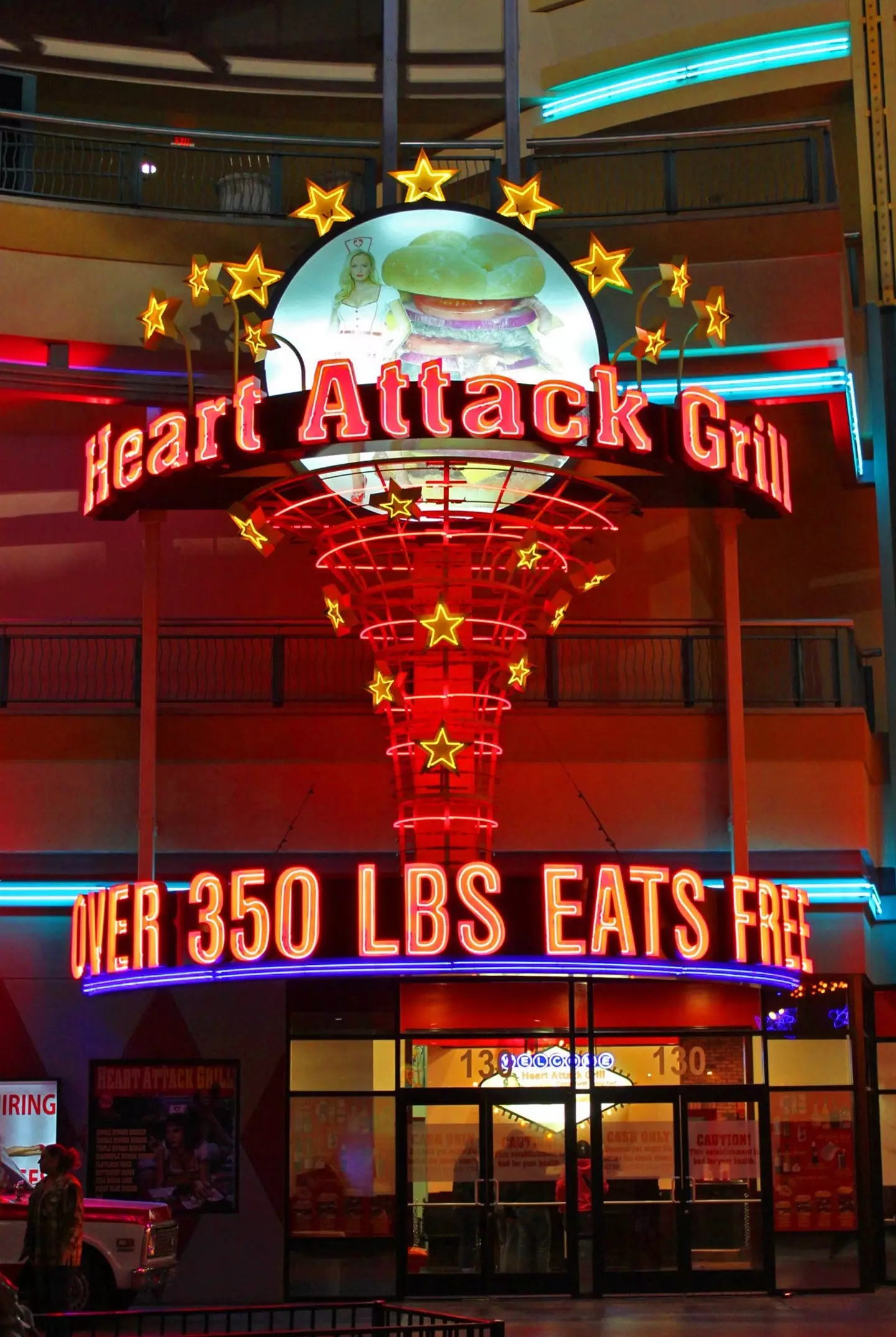 The infamous - and controversial - Heart Attack Grill.