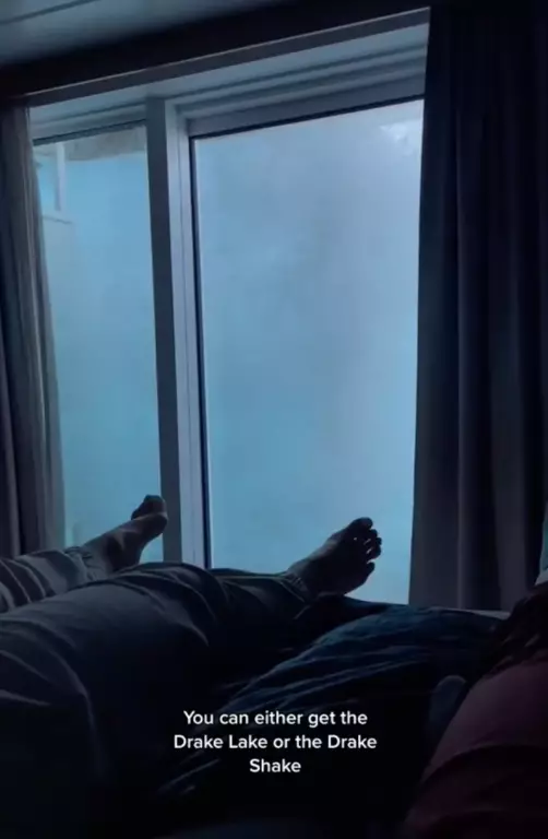 A woman has shared what it's like traveling through one of the world's roughest waterways. TikTok/@theworldpursuit