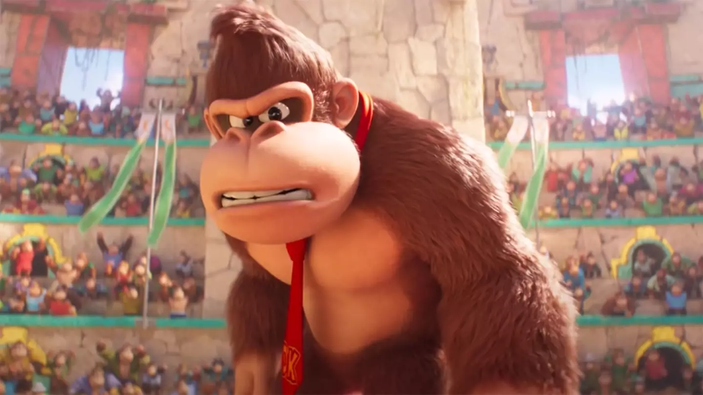 Rogen voices Donkey Kong in the new movie.