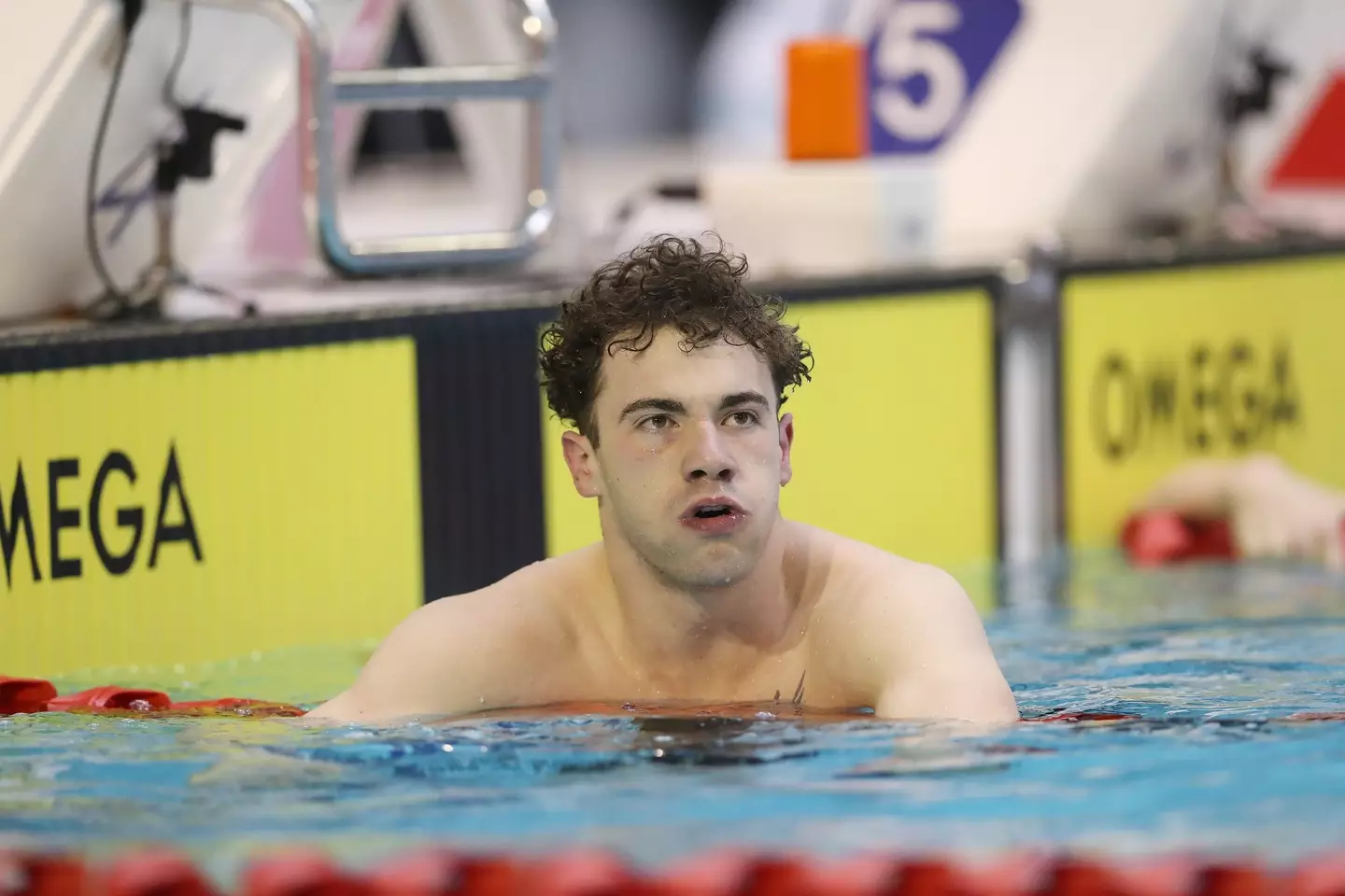 GB Swimmer Josef Craig was disqualified for not covering up his body art. (Ian MacNicol/Getty Images)