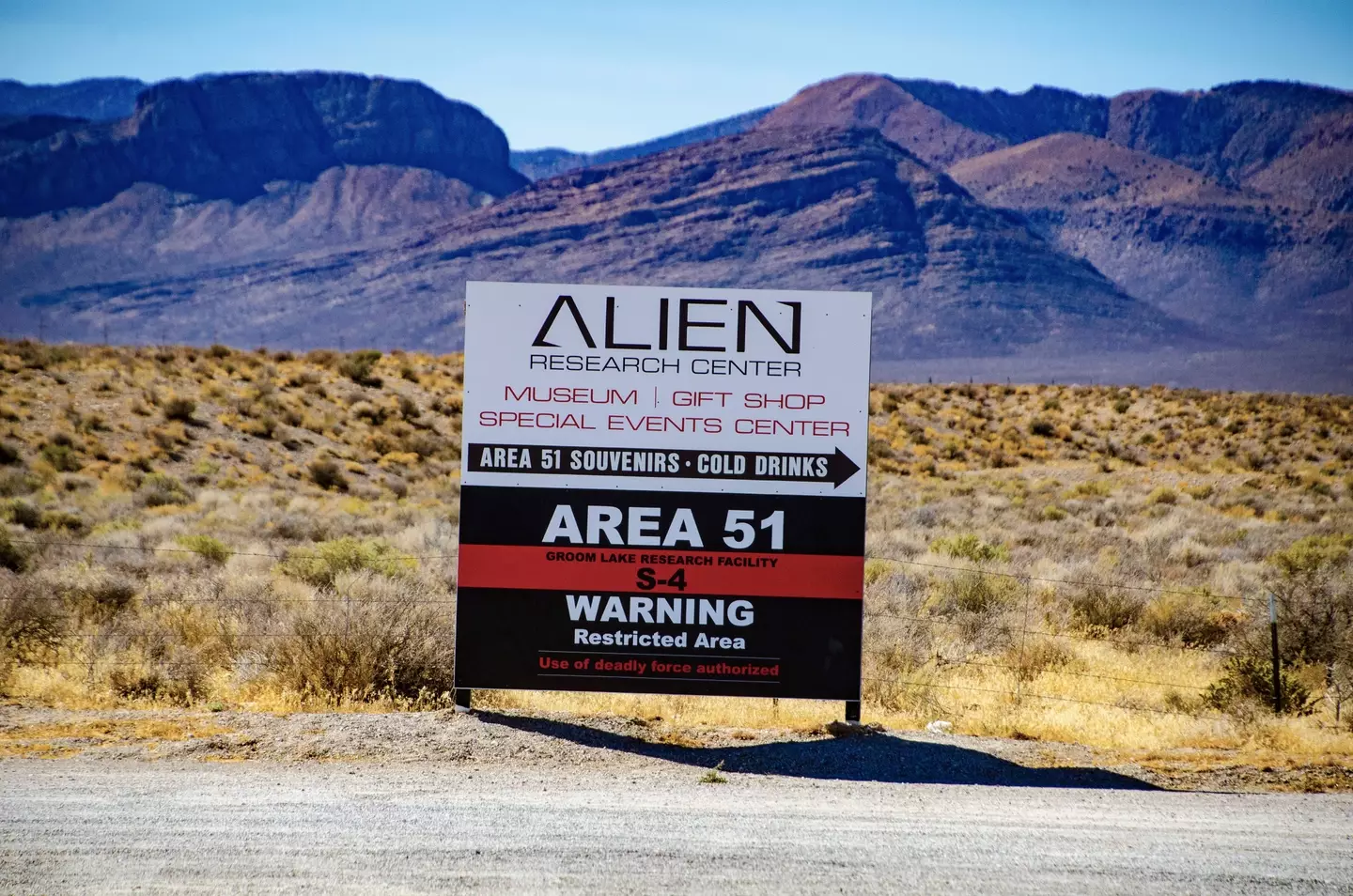 The secreacy around Area 51 has led to people believing aliens are involved (Bernard Friel/Education Images/Universal Images Group via Getty Images)