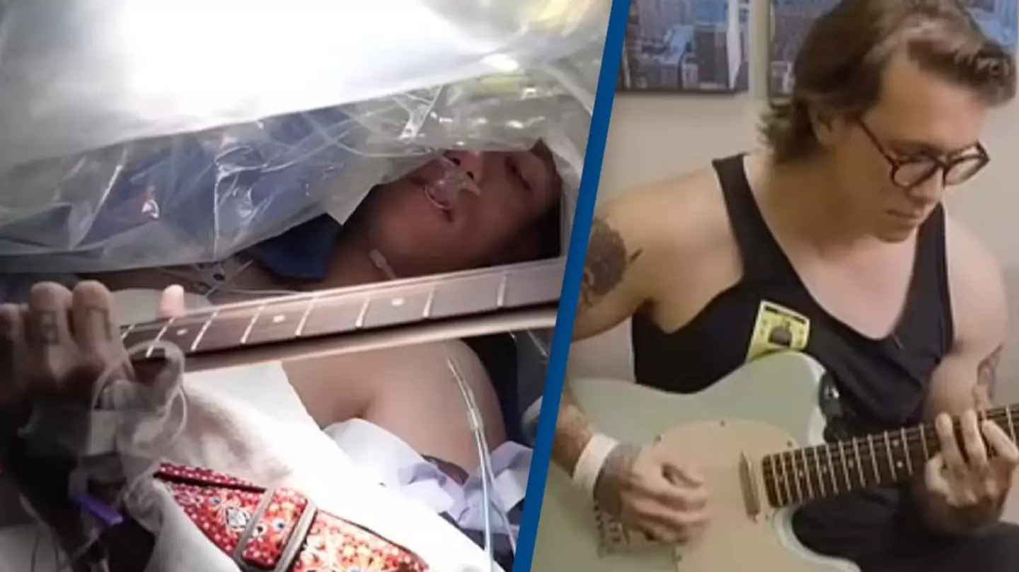 Patient who played guitar as doctors removed tumor reveals what it was like to stay awake during brain surgery