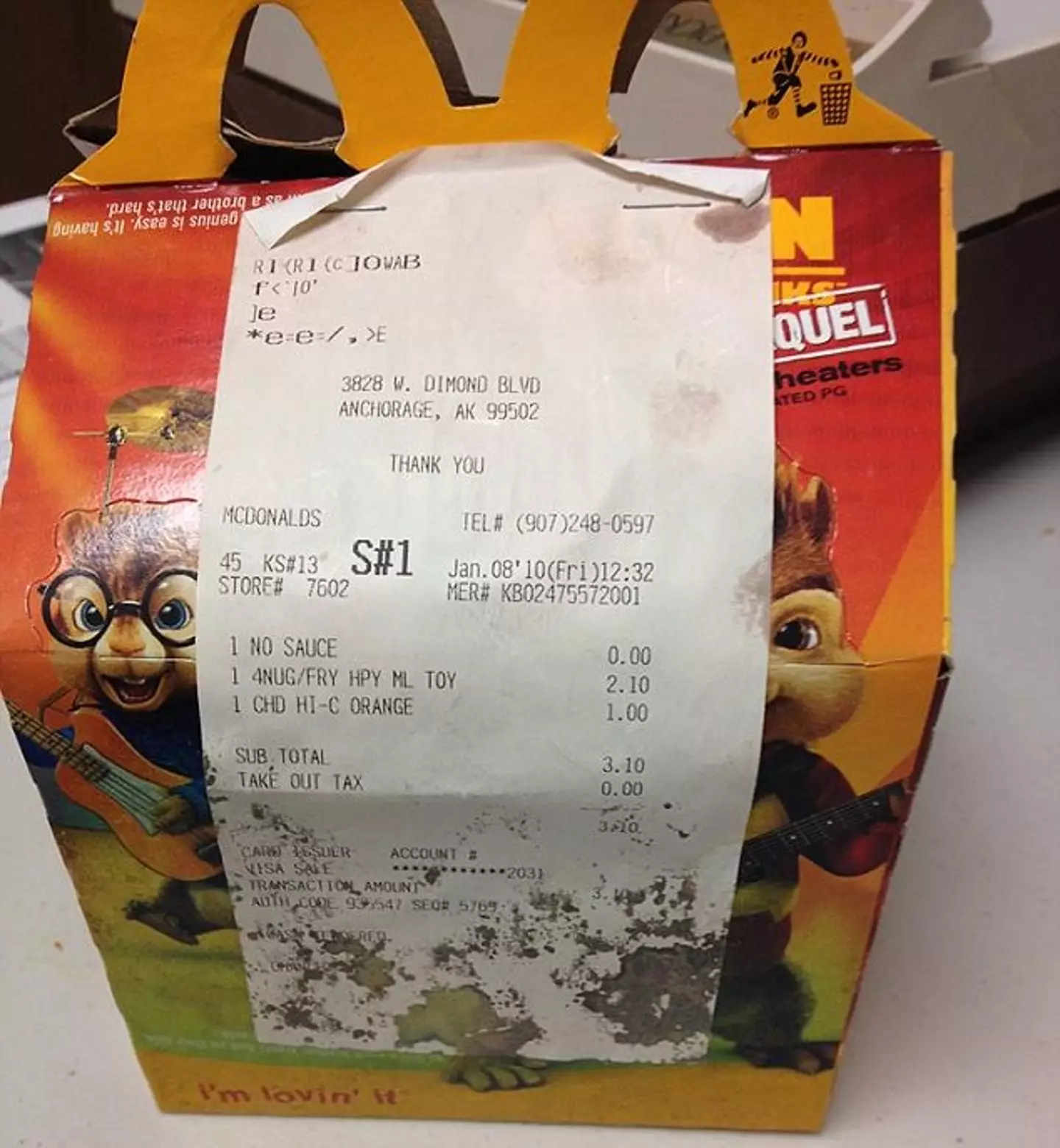 This is the box that the nuggets came in all those years ago.