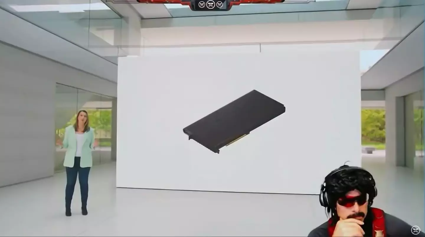 Dr Disrespect was streaming Apple's latest series of announcements.