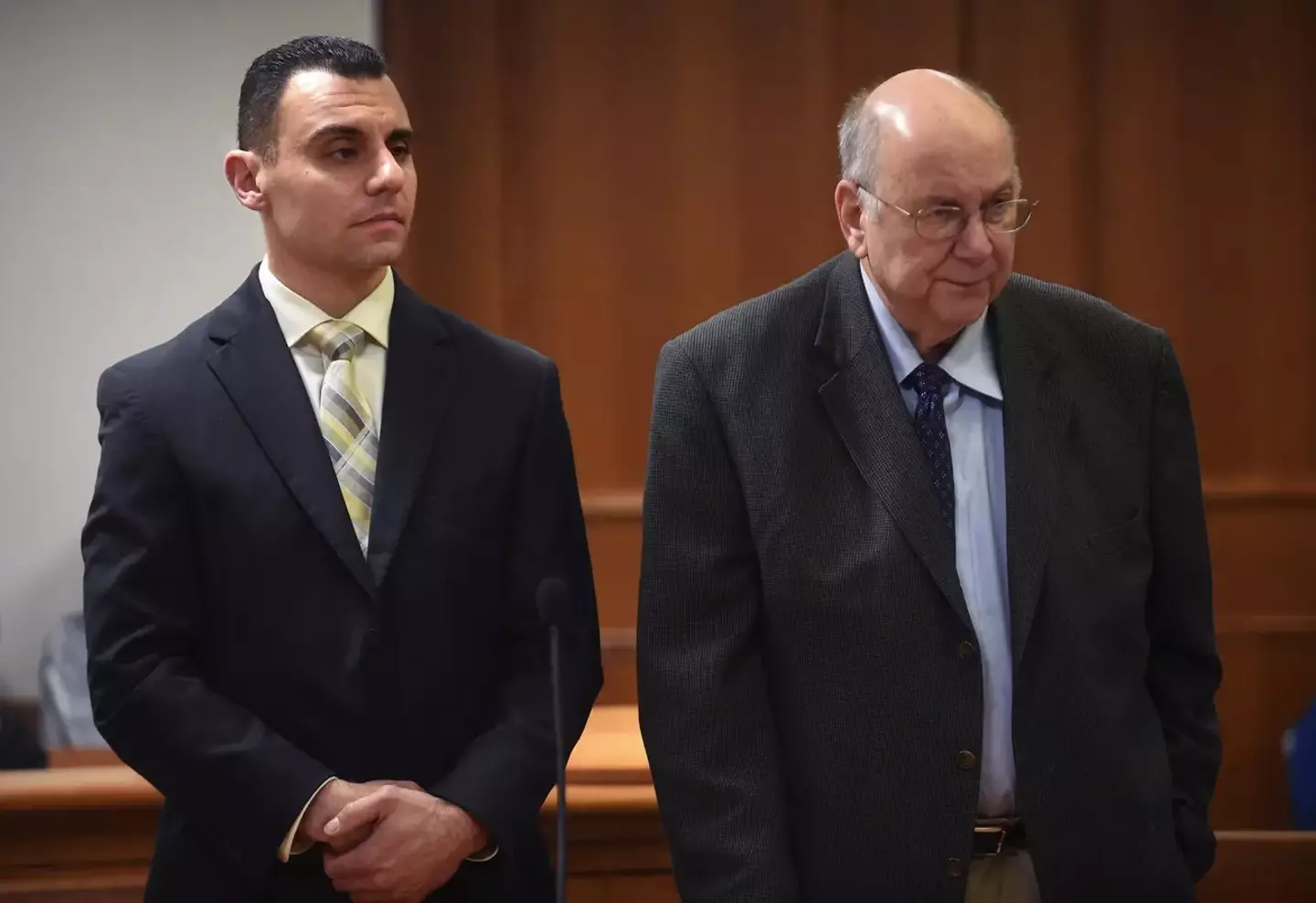 Richard Dabate (left) has been charged to 65 years in prison.