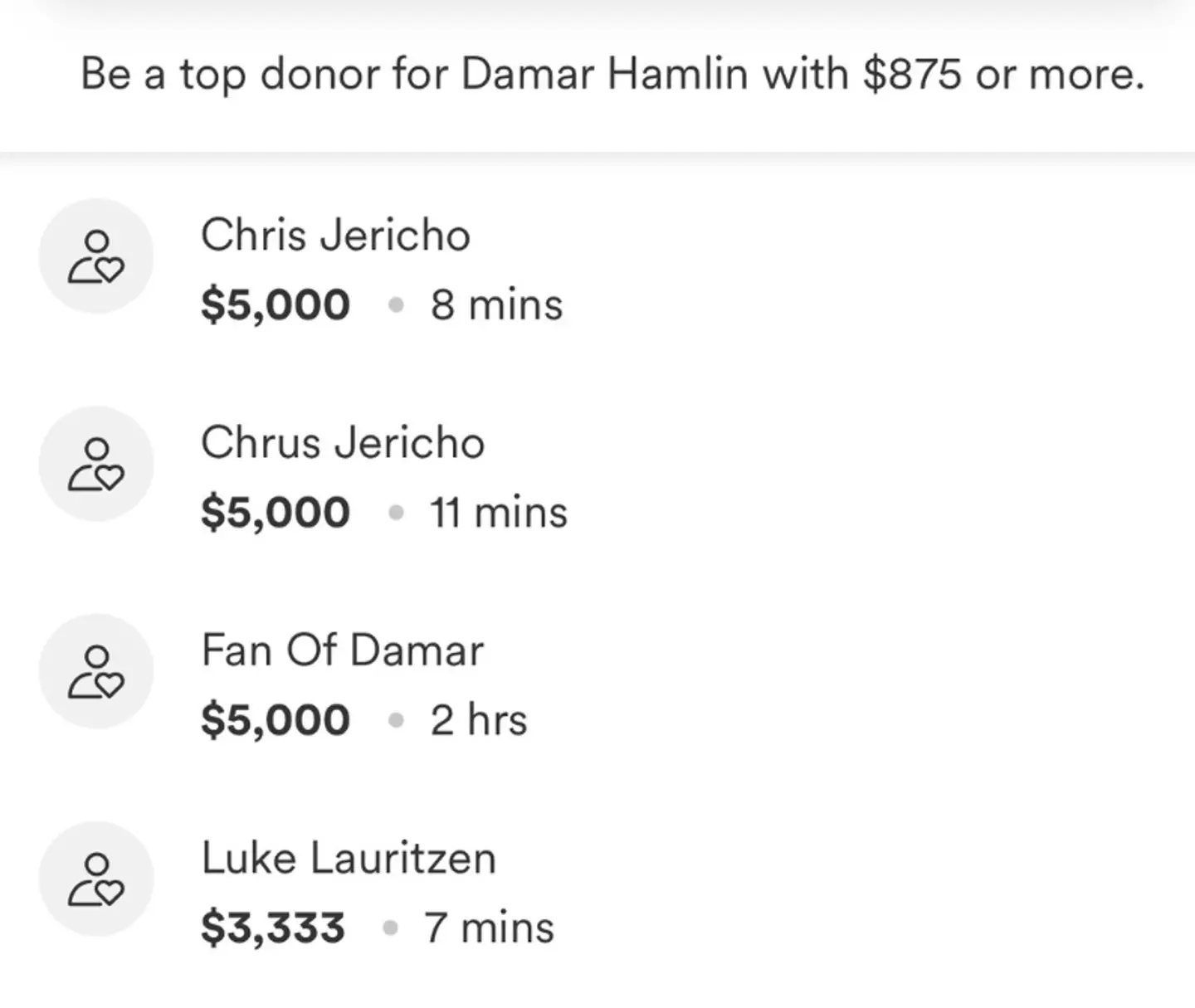 Jericho initially spelt his name wrong.