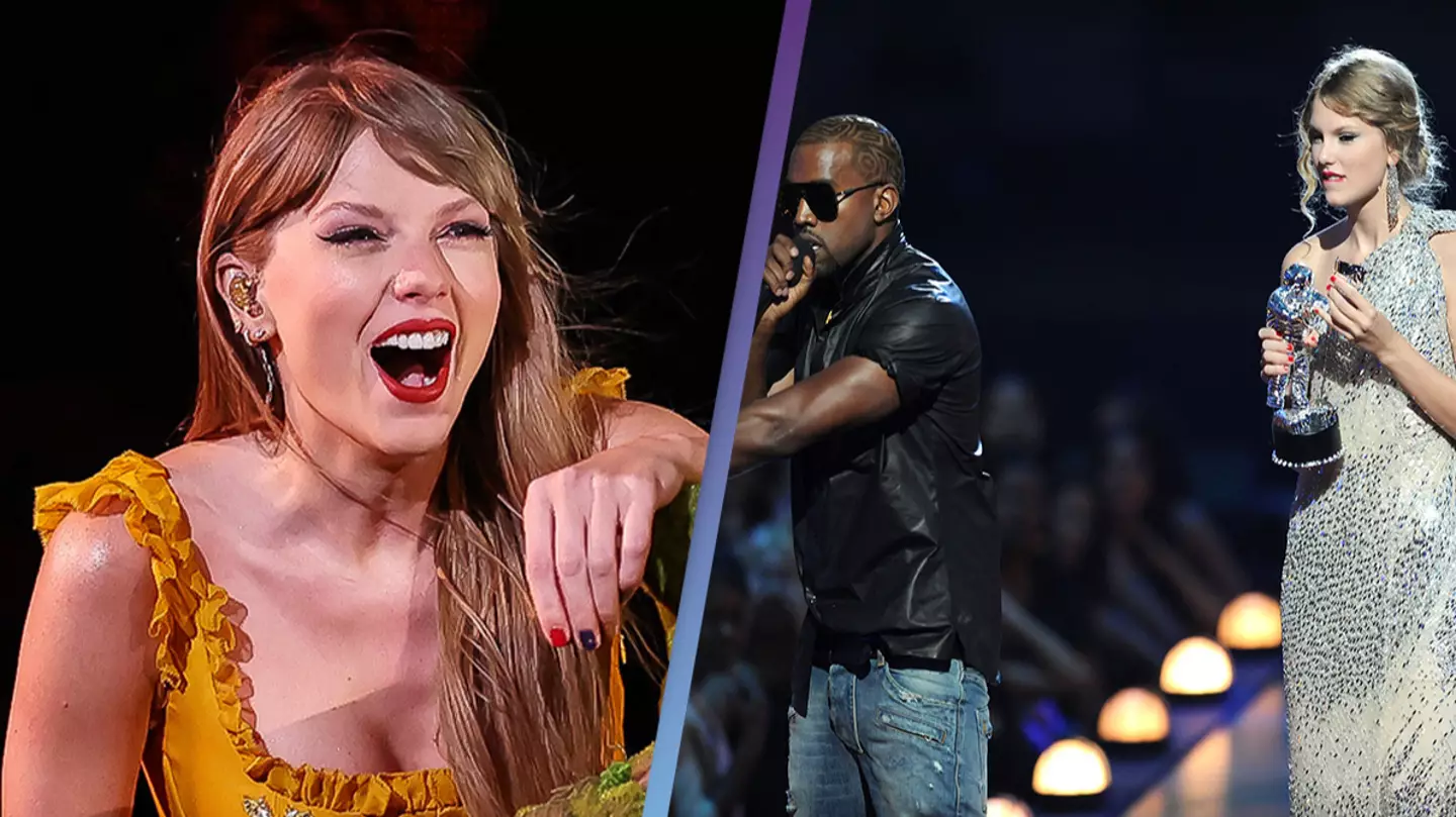 Taylor Swift takes dig at infamous Kanye West interruption during Eras tour