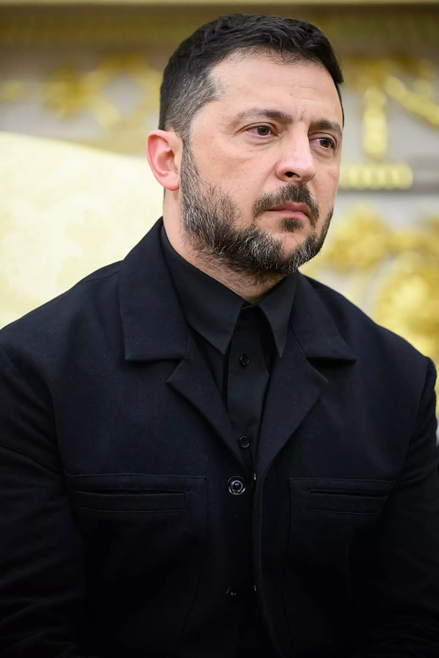 Zelenskyy's more formal attire during his most recent meeting with Trump (MANDEL NGAN/AFP via Getty Images)