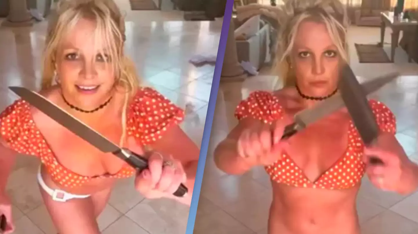 Police officers do welfare check on Britney Spears following concerning knife video
