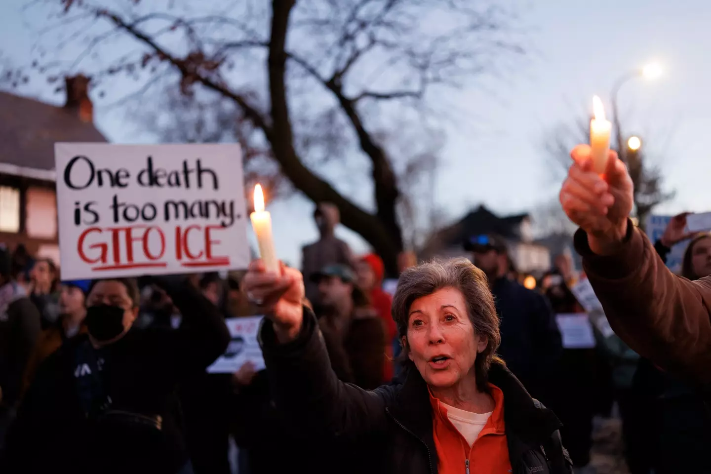 Large crowds gathered (Kerem Yusel / Getty Images)
