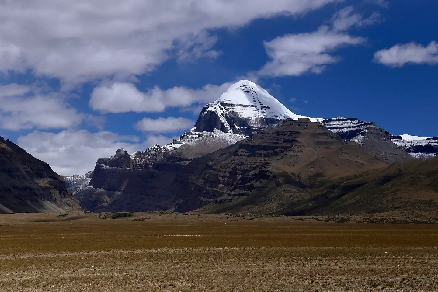 Mount Kailasa has never been climbed before.