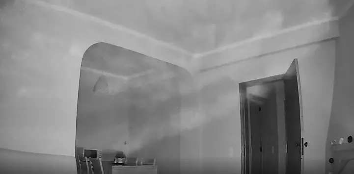 The Reddit user is terrified of returning home after his camera picked up creepy objects.