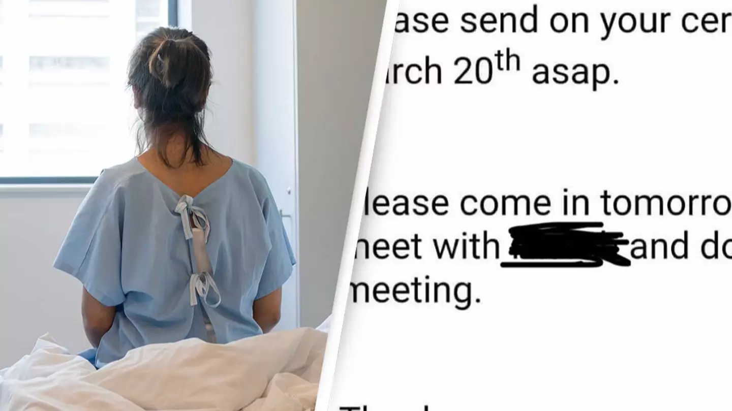 Boss slammed for sending 'sickening' note telling mom to return to work after stage 4 cancer diagnosis