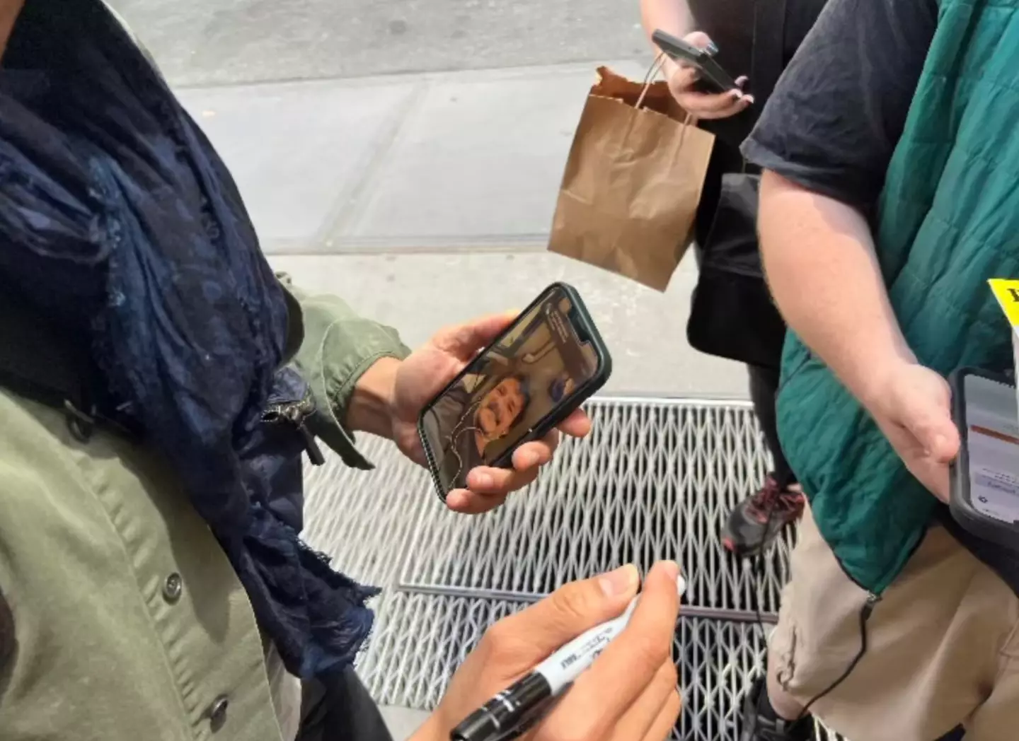 Speaking to one celeb is overwhelming enough, but two?!