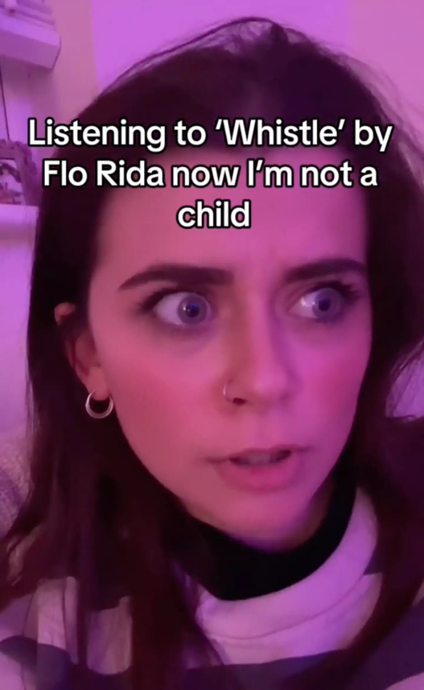 The TikTok user was shocked after really listening to the lyrics of Flo Rida's track.