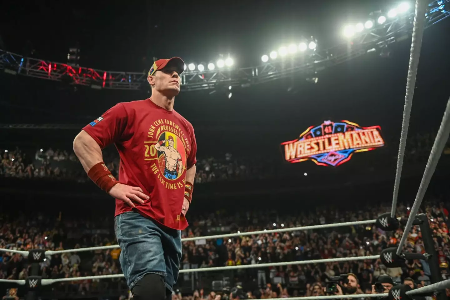 Cena took aim at one young fan in particular during the event (WWE/WWE via Getty Images)
