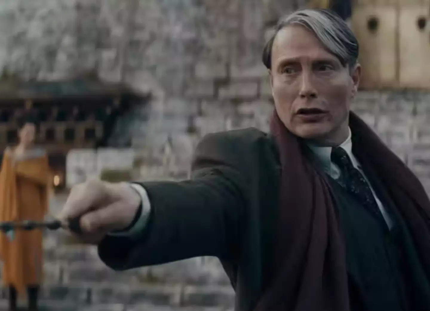 Mads Mikkelsen in Fantastic Beasts: The Secret of Dumbledore.