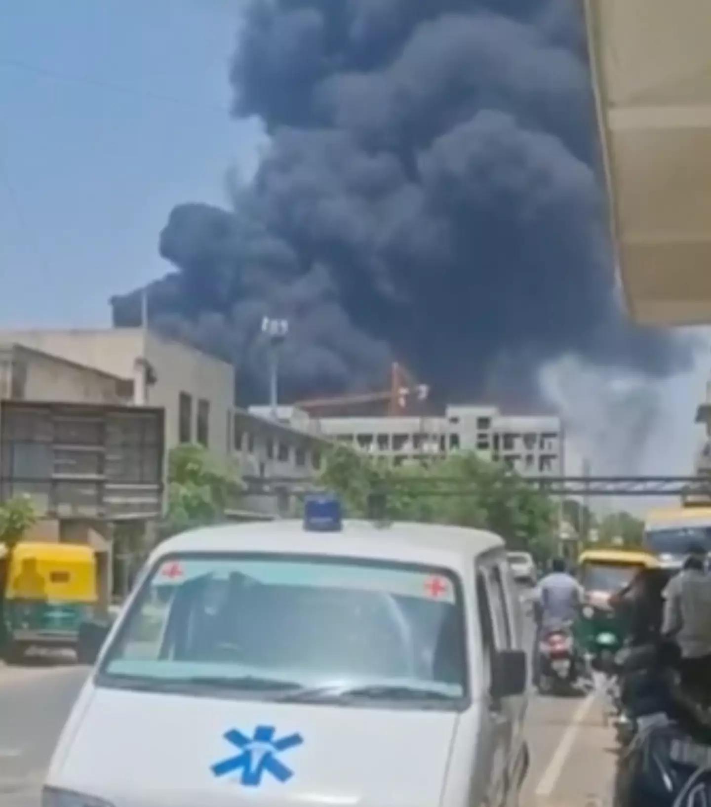Authorities have not divulged how many confirmed deaths there have been from the crash(Sky News)